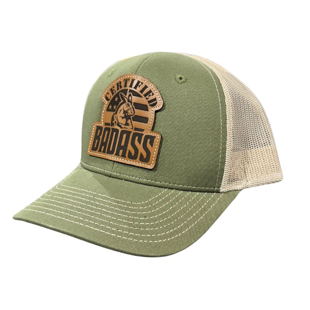 Badass Leather Patch Hat