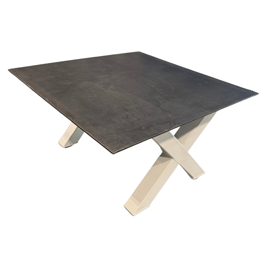 SHIPS NOW! Floor Model White Industrial Workbench and Blueprint/Drafting Table